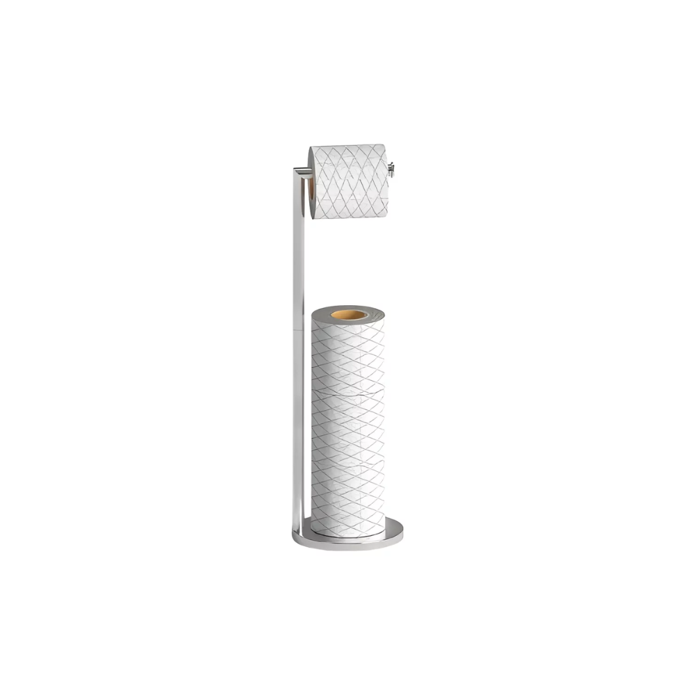Soporte Papel Higiénico Premium Plateado